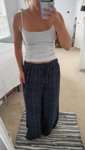 American Eagle Striped Pants thumbnail 1