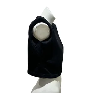 Zara Women's Black Sleeveless Cropped Tank Top Size S thumbnail 4