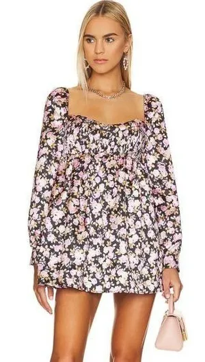 NEW For Love and Lemons Kate Long Sleeve Dress thumbnail 1