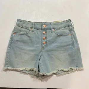 Universal Threads High Rise Button Fly Denim Shorts Size 4 Light Wash thumbnail 2