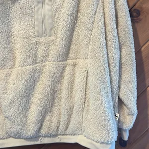 Joylab cream fleece quarterzip pullover sweatshirt thumbnail 5