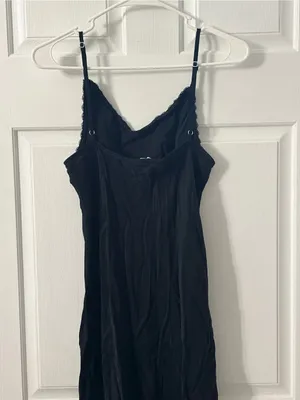 Cotton On Black Spaghetti Strap Maxi Slip Dress thumbnail 5