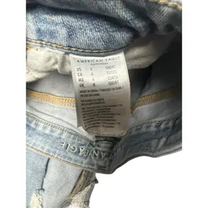 American Eagle Next Level Stretch Skinny Jeans Womens 4 Short Distressed Raw Hem thumbnail 5