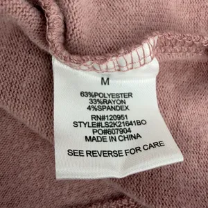Olive + Oak Top Womens M Dusty Rose Mauve Knit Long Sleeve Crewneck Relaxed READ thumbnail 4