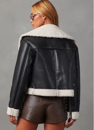 NWOT Vici Faux Leather Jacket thumbnail 2