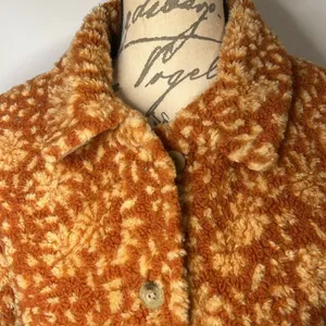 Woolrich circa 2010s textured sherpa fleece button front jacket lined 15458 S thumbnail 2