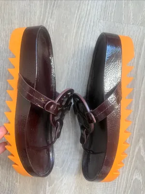 Tory Burch Miller Cloud Lug Flip Flop In Plum / Orange Citrine 6 thumbnail 3