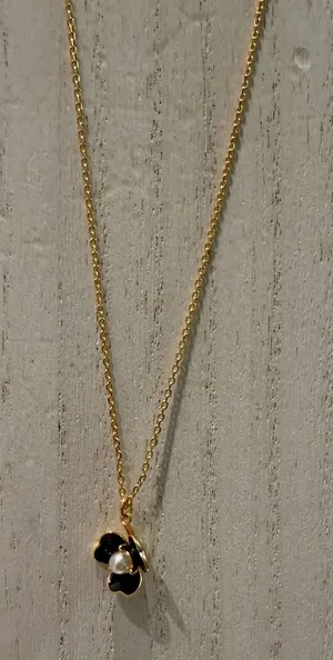 Kate Spade New York Gold Tone Flower Pearl Pendant Necklace‎ thumbnail 1