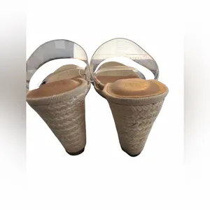 Target A New Day Ansel Double Band Open Toe Wedge Heels with Memory Foam Insole NWT thumbnail 4