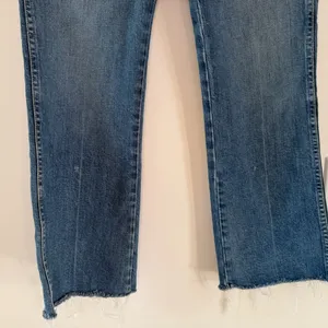 AMO Abigail Jeans in Peaceful Medium Wash Blue Patch Pocket Denim Size 26 thumbnail 5