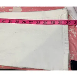 Sinsay Denim High Rise White Flared Leg Stretch Pockets Sz 24 Waist 32 Inseam thumbnail 9