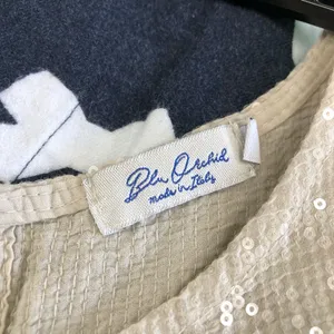 Source Unknown Blu Orchid womens sleeveless sequin Italy linen dress tan small thumbnail 5