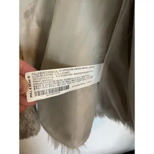 Pull And‎ Bear Faux Fur Vest Women’s Size L - Neutral Mobwife Statement Piece thumbnail 4