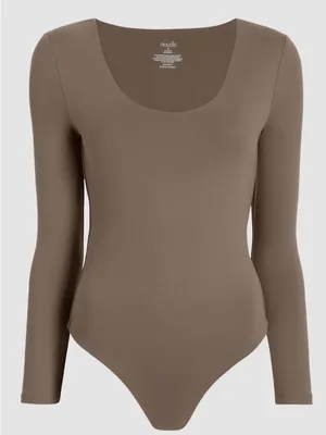 NUUDS Long Sleeve Scoop Neck Bodysuit Size XS thumbnail 1