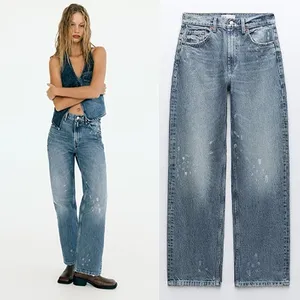 ZARA NWT‼️ | MID-RISE TRF GIRLFRIEND JEANS Size 36/4 thumbnail 3