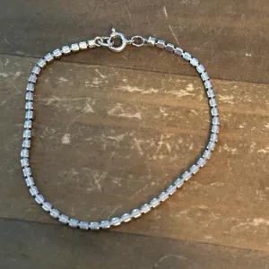 Vintage dainty rhinestone tennis bracelet thumbnail 4