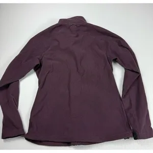 North Face Sweatshirt Womens‎ Medium Hoodie Full Zip Long Sleeve Purple TKA 200 thumbnail 8