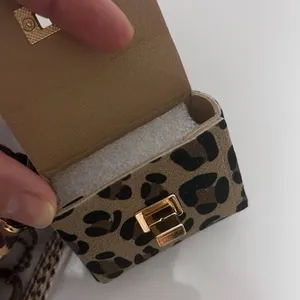 Leopard Print Mini Keychain Bag Brown thumbnail 6