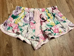 Victoria's Secret Floral Satin Shorts thumbnail 1