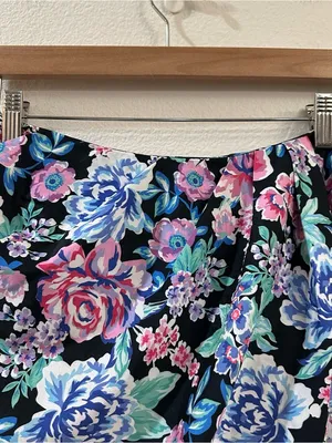 For Love & Lemons Women's Morgan Floral Printed Ruched Mini‎ Skirt Size Small thumbnail 6