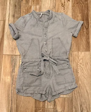 Free People Utility Romper Cargo Short Jumpsuit thumbnail 1