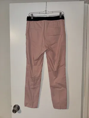 Zara Women’s Classic Slim Pants in Dusty Rose Size Medium thumbnail 4
