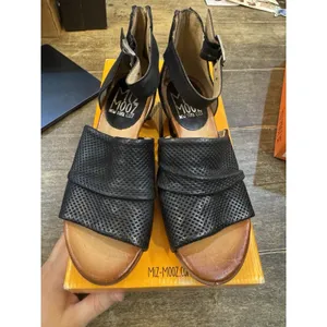 Miz Mooz Leather‎ Heeled Sandals Charley Black Size 36 US 5.5 thumbnail 5