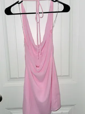 Peppermayo Light Pink Halter Mini Dress thumbnail 4