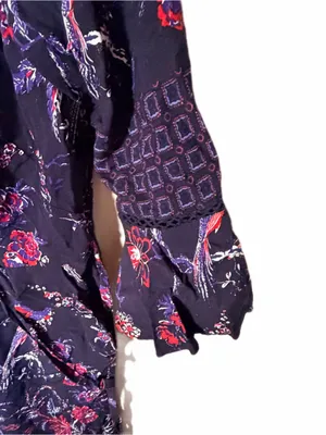 Anthropologie Maeve espoir printed jumpsuit purple size S thumbnail 4