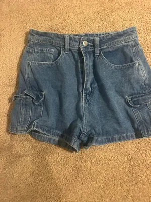 Cargo Denim Shorts Size 4 thumbnail 1