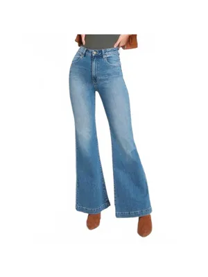 Rolla's Eastcoast High-Rise Flare Jeans Light Wash Blue Denim Women's Size 26 thumbnail 5