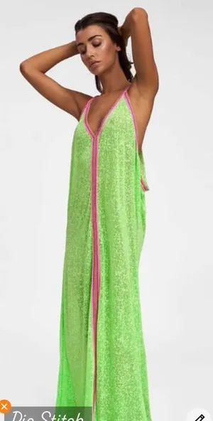 Pitusa Inca Sun Maxi Dress Lime Size undefined thumbnail 1