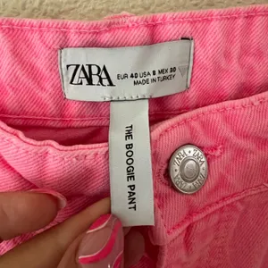 Zara the boogie pant super wide leg mid-rise full length Jeans PINK NEW 40 US8 thumbnail 4