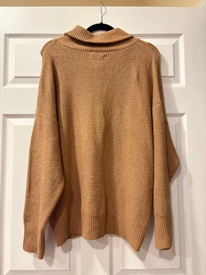Aerie Half Zip Women’s Knit Pullover Oversized Sweater thumbnail 2
