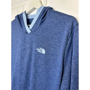 The North Face FlashDry Hoodie XL Blue Thumbhole Activewear thumbnail 3