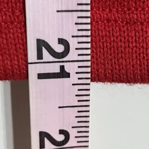 PINK‎ Victoria's Secret Crop Knit Hoodie Red Sweater Pullover Top Size Medium thumbnail 8