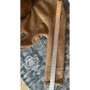 St. John’s Bay Faux Suede/Fur Coat Brown Midi Jacket Size1X Hooded Button Close thumbnail 9