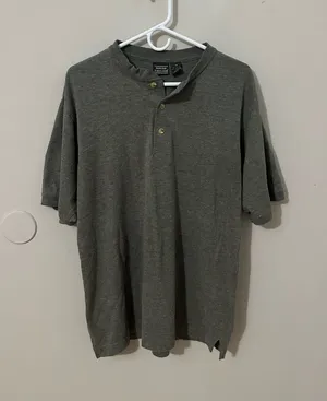 Vintage Gray Polo Shirt Size M thumbnail 1