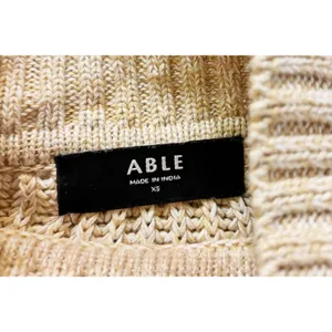 Able Rose Relaxed Tunic Turtleneck Sweater Tan Size XS thumbnail 5