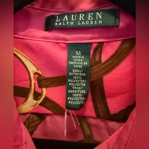 Ralph Lauren Pink Equestrian Button Down Shirt thumbnail 3