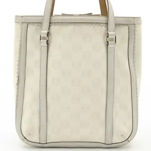Loewe Taupe Anagram Pvc & Synthetic Leather Trim Tote Bag thumbnail 4