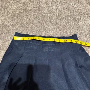 Izod Dark Navy Pleated Skater Mini Skirt / AA6 thumbnail 5