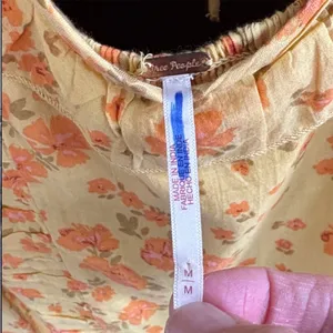 EUC Free People Another Life Crop Top Floral Honey Combo Size Medium thumbnail 7