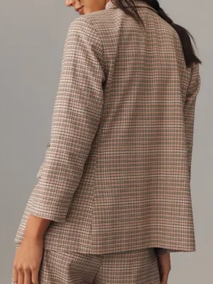 Maeve by Anthropologie Roll Sleeve Blazer in neutral 6 thumbnail 3