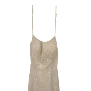 Renaissance Collection Gown Dress 2 Champagne Gold Metallic Lace Up Formal Prom thumbnail 9