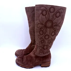 UGG Women's Brown Leather Ryder Tall Boots Size 6.5 thumbnail 5
