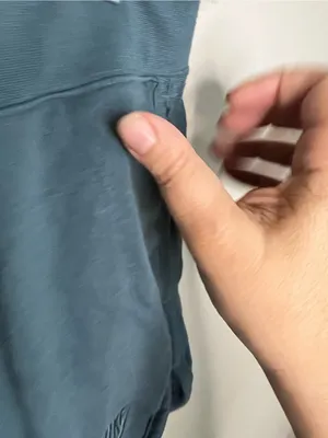 Nike‎ Phoenix Fleece Teal Green Lounge Relaxed Cozy Athleisure Sweat Shorts thumbnail 4