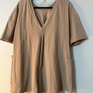NWOT Free People Hot Shot Tee Romper Mocha Latte Brown Tan thumbnail 6
