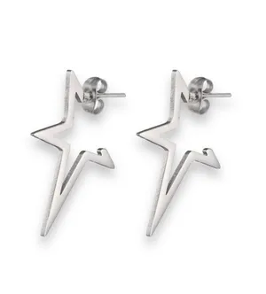 Pentagram Star Stud Earrings for Men Women Streetwear Unisex Hip Hop Style thumbnail 1