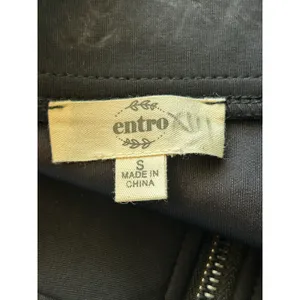 Entro black sleeveless dress small business casual career zip closure thumbnail 4